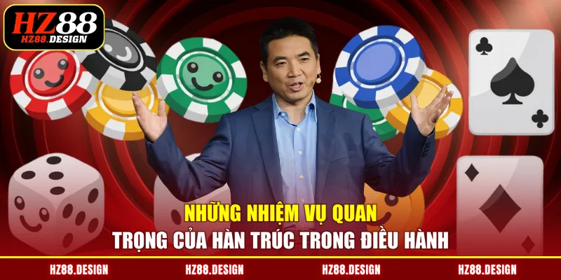 Những nhiệm vụ quan trọng của Hàn Trúc trong điều hành