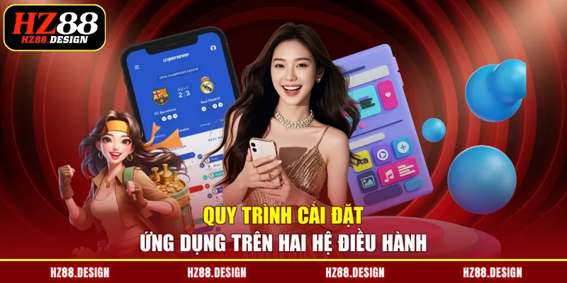 Quy trình cài đặt ứng dụng trên hai hệ điều hành